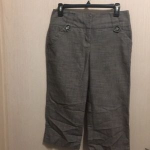 BCX Gray Cropped Pants